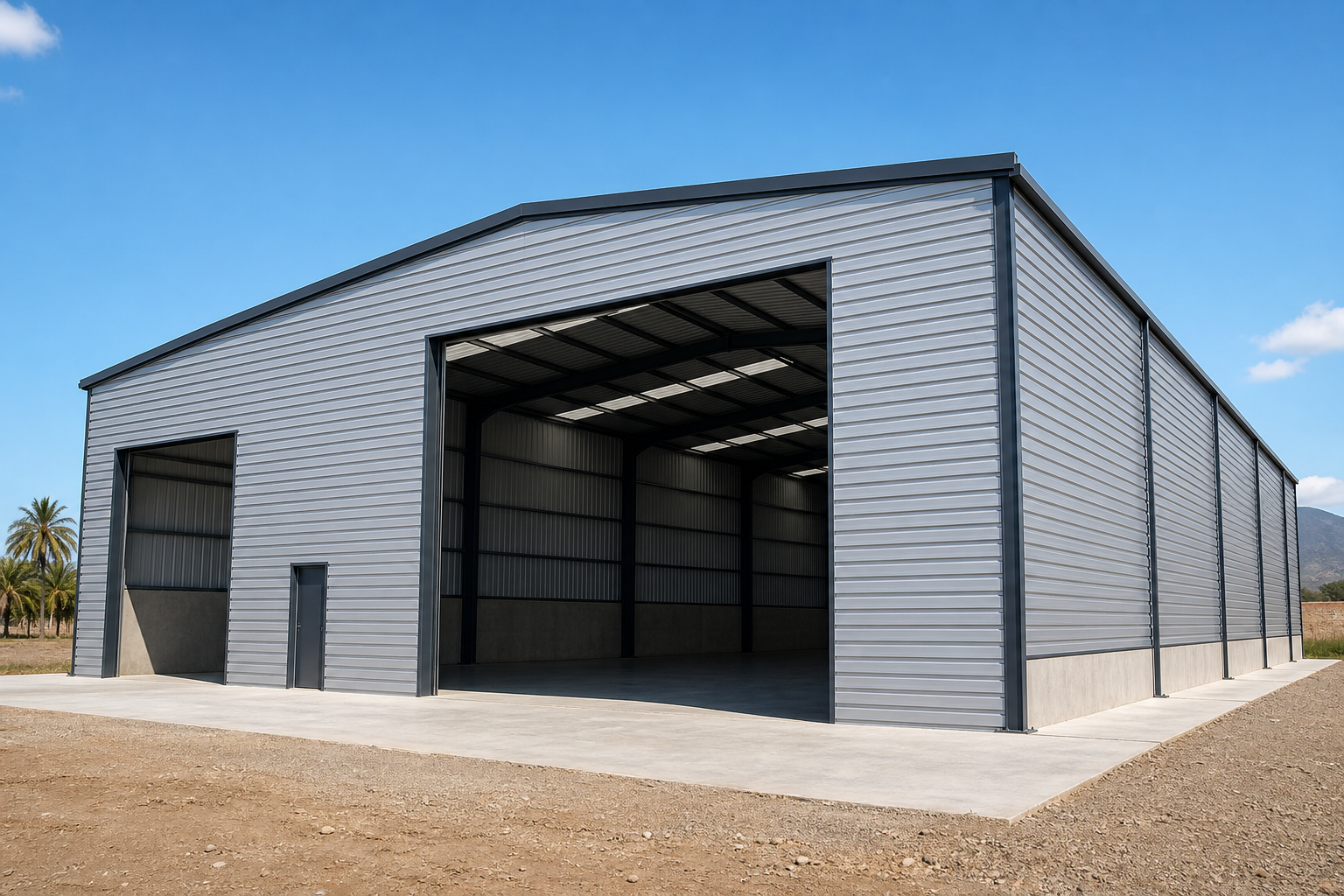 Hangar en charpente métallique MECMA
